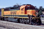 Ex Santa Fe GP50 BNSF #3163 leads the Escondido local.